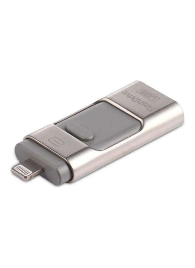 NIBEMINENT 3-in-1 U-Disk USB Flash Drive 64 Gb Grey  - Image 1