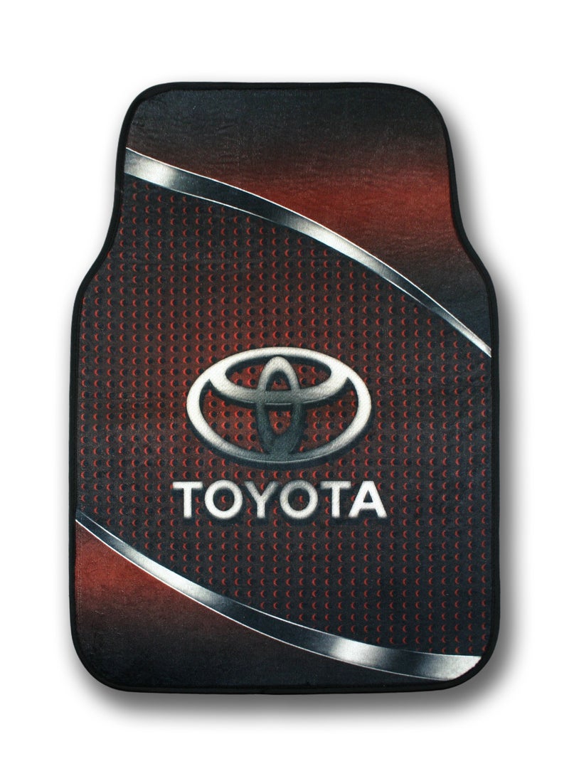طقم دواسات سيارة 5 قطع متوافقة مع جميع سيارات تويوتا تصميم مانع للانزلاق لحماية أرضية السيارة من الأتربة والطين والمياه والانسكابات مصنوعة من خامات متينة سهلة التنظيف مناسبة للاستخدام اليومي تشمل الأمام والخلف والقطعة الوسطى ملائمة لسيارات تويوتا السيدان والـ SUV والهاتشباك اكسسوارات داخلية عملية - Image 3