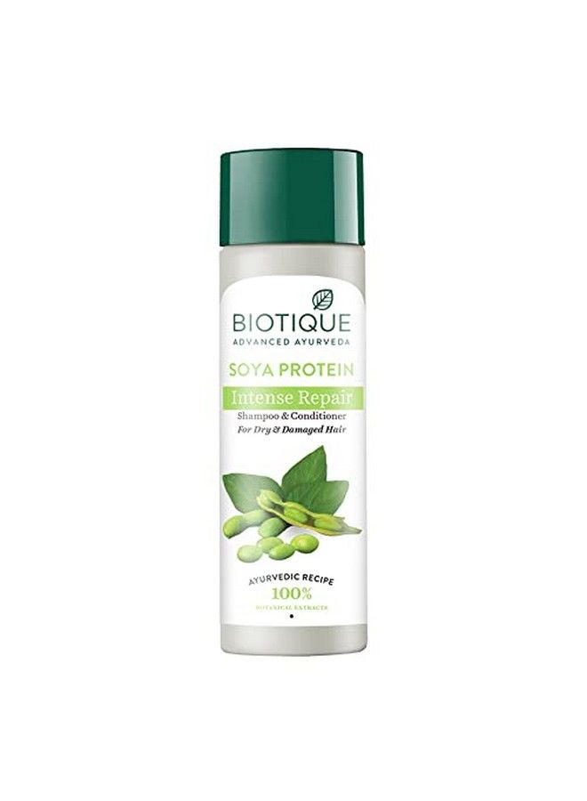 Biotique Soya Protein Intense Repair Shampoo & Conditioner For Dry & Damaged Hair 120 Ml - Image 2