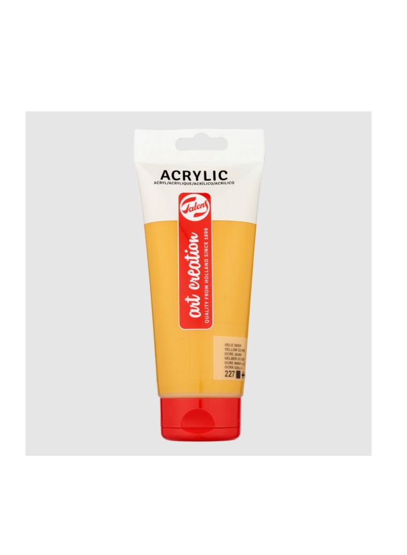 تالينز Talens Art Creation Acrylic Colour Tube 200 Ml - YELLOW OCHER - No:227 - Image 1