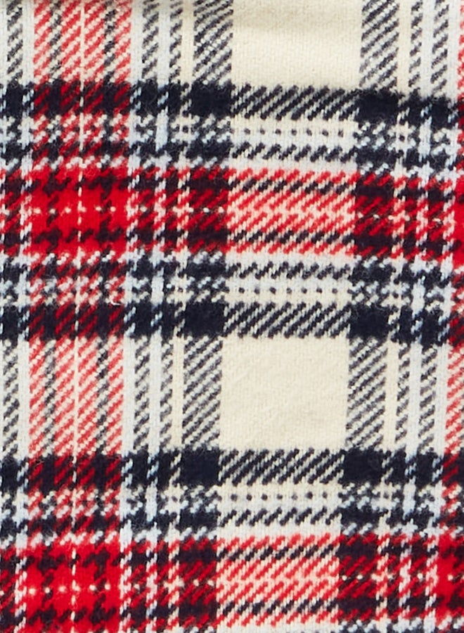 Benetton Boys Check Flannel Jacket - Image 2