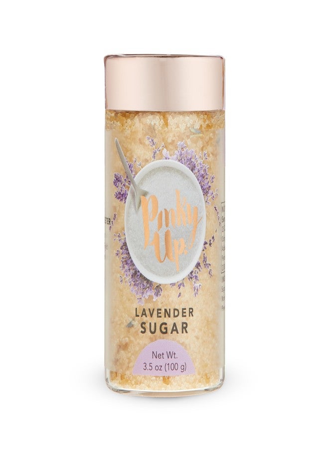 Pinky Up Lavender Sugar, 3.5oz Lavender Finishing Sugar, Flavored Sweetener for Tea and Cocktails, Cocktail Rimmer, Home Bar Accessories Margarita Party - Image 1