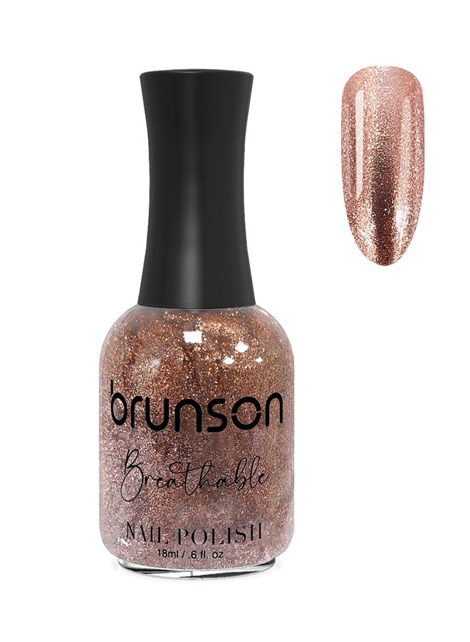 brunson Breathable Nail Polish Halal nail polish Wudu friendly Quick-Dry Vegan long lasting but easy peel off   18ml BH254