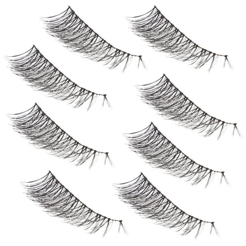 8 Pairs Nautural False Eyelashes Lifelike Fake Eyelashes Handmade Fiber Eyelashes for Woman - Image 2