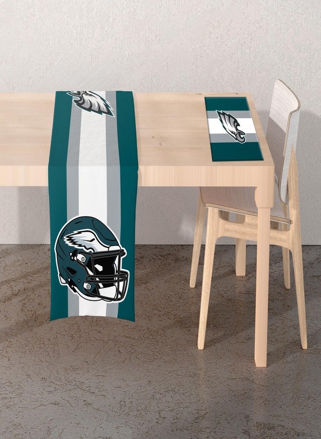 Proformance Home NFL Philadelphia Eagles Big Logo Repeat 2-Sided Place Mat & Table Runner Set - Image 2