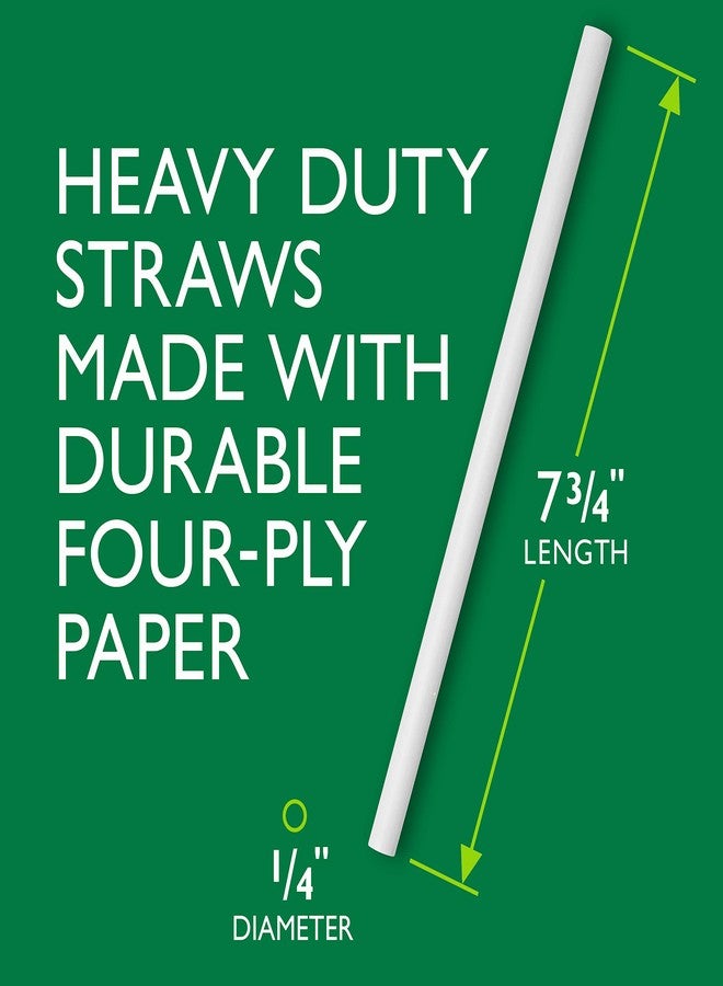 Hefty مصاصات ورقية قابلة للتحلل من هيfty إيكوسيف، 50 قطعة، بيضاء - Image 2