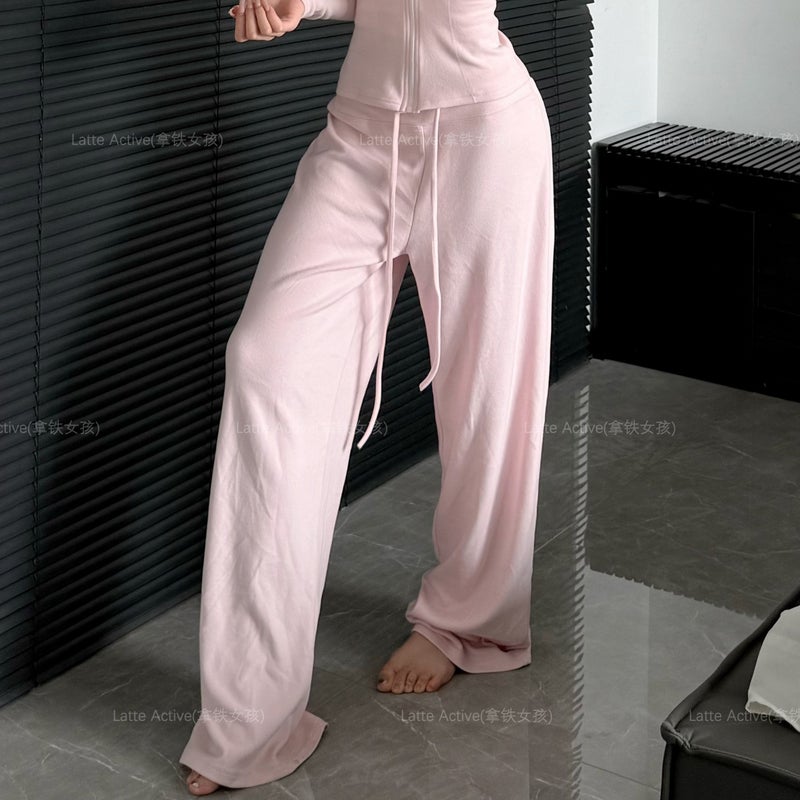 Women's High-Waist Drawstring Sweatpants - Image 1
