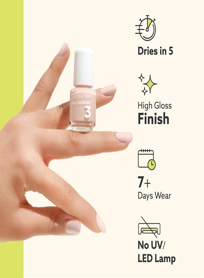 Dazzle Dry Mini Kit 4 Step System - Heart of Fire, a beautiful bright hot pink. Full coverage, cream. (5 Piece Kit / 5 Manicures) - Image 5