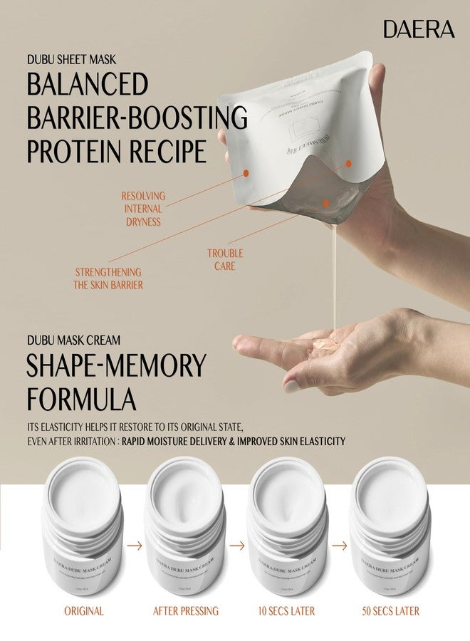 DAERA Korean DUBU Cream Glass Skin Care, Deep Hydrating Repairing Nourishing for Dry and Sensitive Skin, Panthenol, Niacinamide, Adenosin, Korean Moisturizer - Image 4