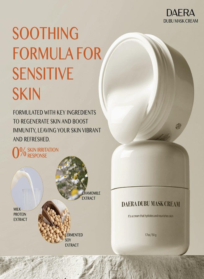 DAERA Korean DUBU Cream Glass Skin Care, Deep Hydrating Repairing Nourishing for Dry and Sensitive Skin, Panthenol, Niacinamide, Adenosin, Korean Moisturizer - Image 5