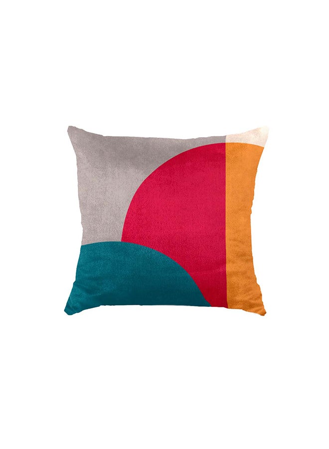 RIZARIES SuperSoft Colorful Rounds Throw Cushion - Image 1