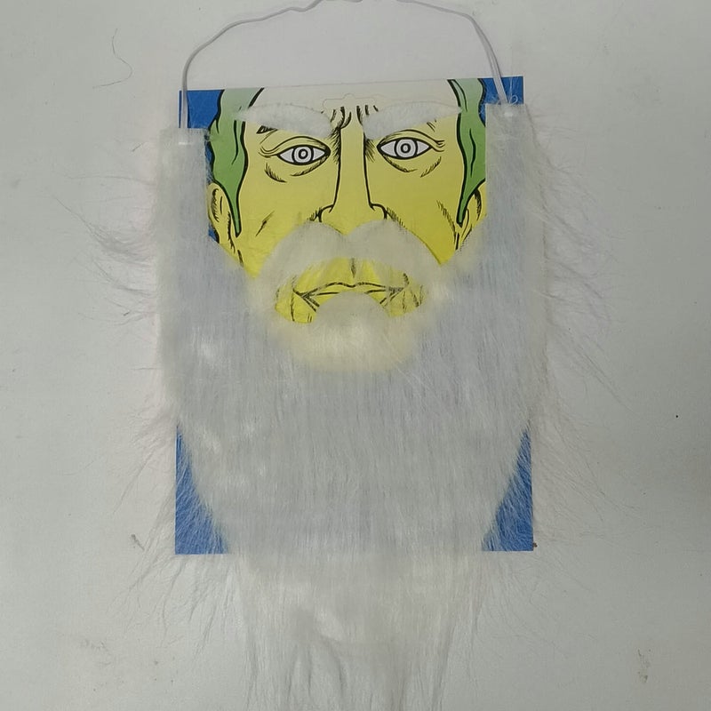 2026 New New Year'S Old Man Fake Beard Set White Beard + Eyebrows 24H Delivery - Image 4