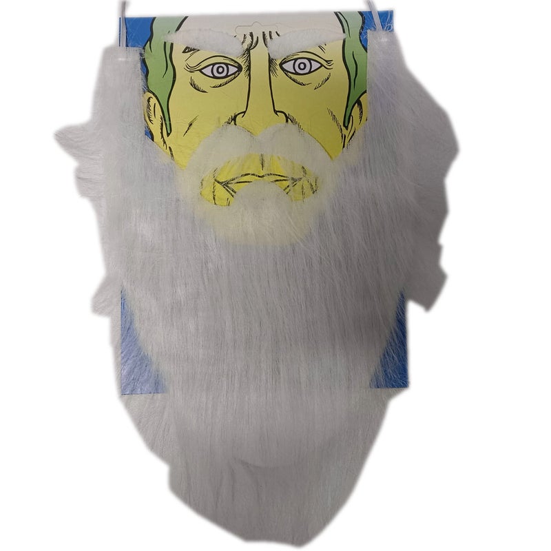 2026 New New Year'S Old Man Fake Beard Set White Beard + Eyebrows 24H Delivery - Image 5