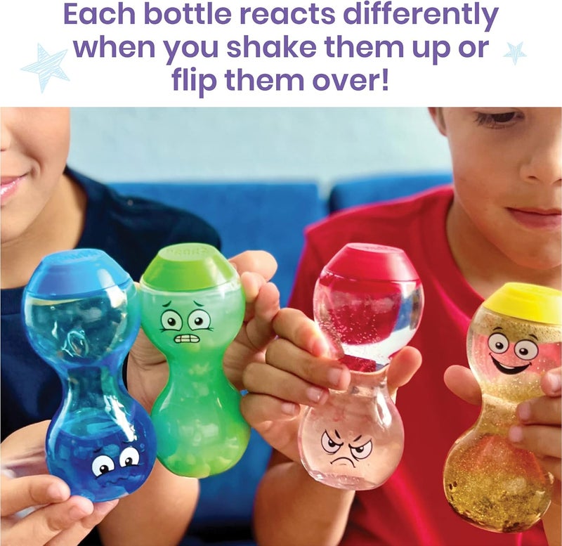 hand2mind hand2mind Express Your Feelings Sensory Bottles Primary Emotions Toddler Sensory Toys Quiet Fidget Toys Play Therapy Toys Calm Down Corner Supplies Calming Corner Social Emotional Learning - Image 5
