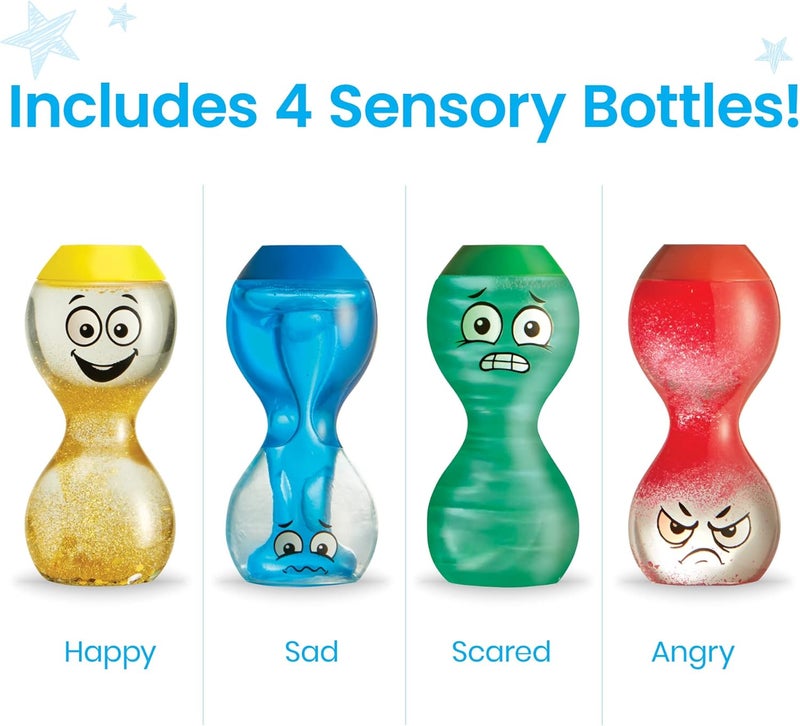 hand2mind hand2mind Express Your Feelings Sensory Bottles Primary Emotions Toddler Sensory Toys Quiet Fidget Toys Play Therapy Toys Calm Down Corner Supplies Calming Corner Social Emotional Learning - Image 3