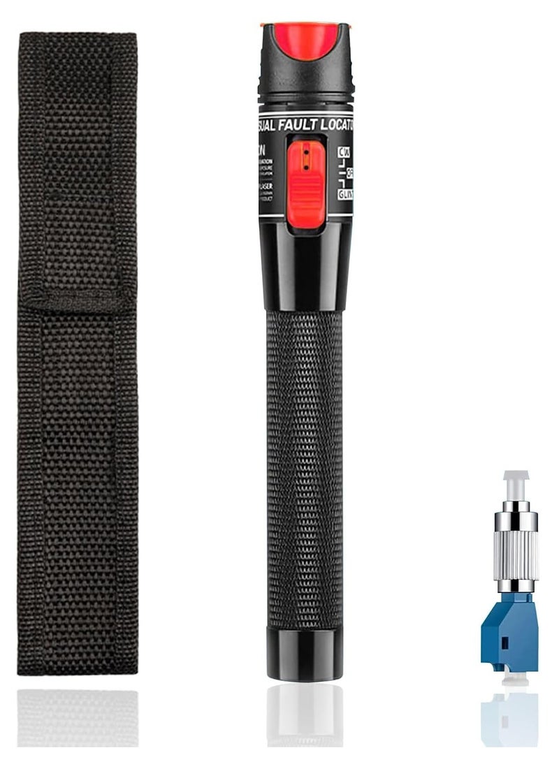 QLIGHT VFL10mW Visual Fault Locator,10KM Fiber Optic Cable Tester Meter with 2.5 mm Universal Connector FC/SC/ST Adapter Pen for CATV Telecommunications Engineering Maintenance - Image 1