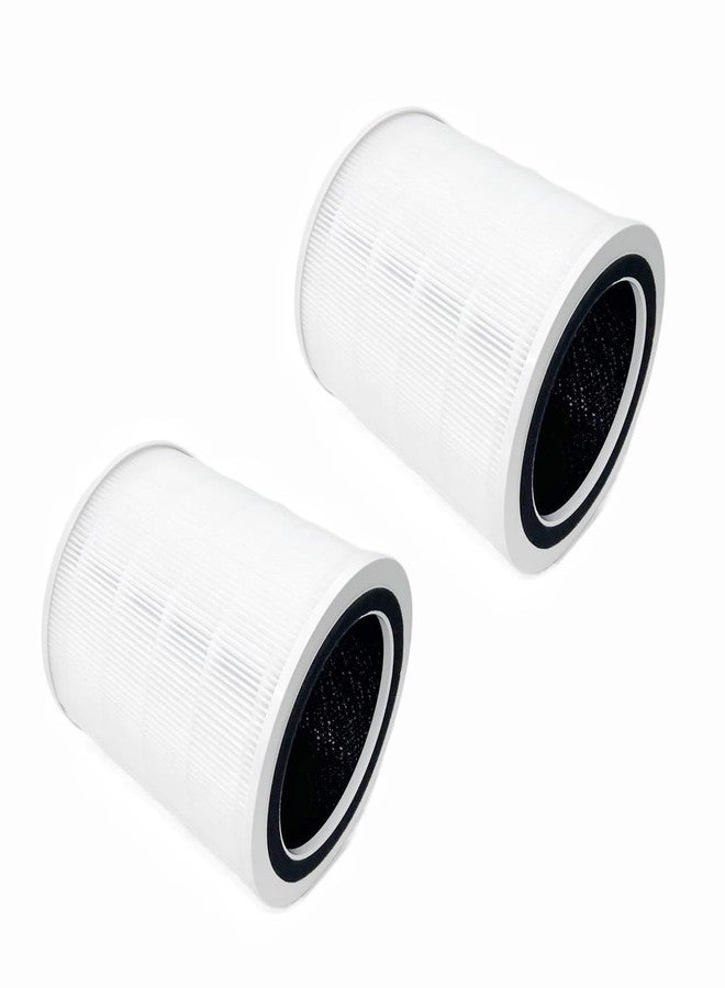 CHNPOFNT 2 Pack Replacement Filter Compatible with LEVOIT Air Purifier Core 300 and Core 300S Purifier, 3-in-1 H13 True he-pa Filter Replacement and Activated Carbon Filter. Core 300-RF .White - Image 1