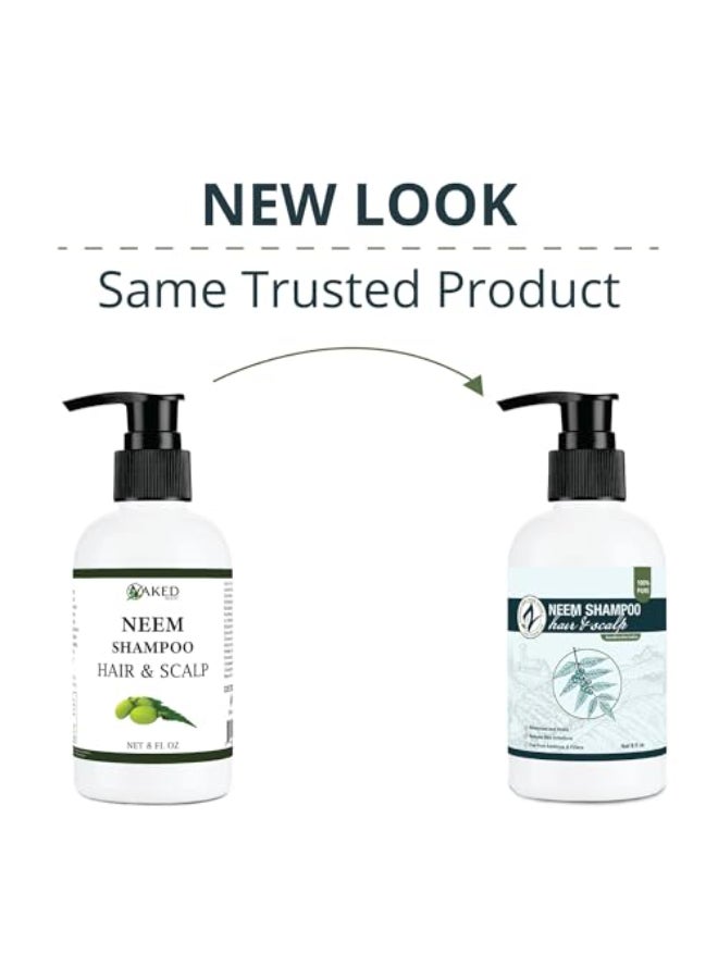 Zatural Neem Shampoo Gentle Scalp Hair Cleanser with Botanical Extracts Moisturizing Wash for Softness Volume and Shine 8 Fl Oz - Image 4