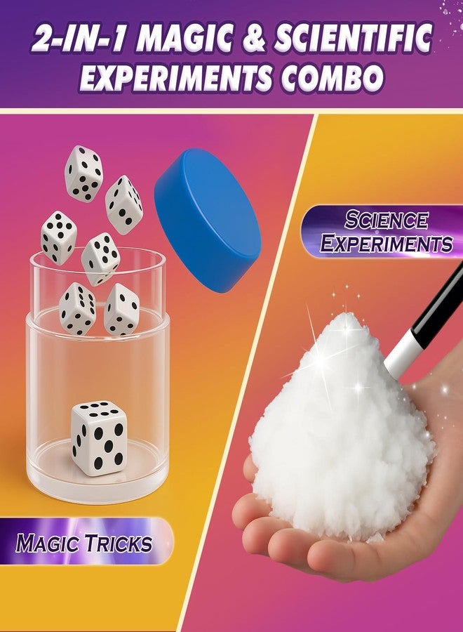 Dreamon Magic Kit & Science Kits, 85+ Magic Tricks and Science Experiments Combo for Kids Ages 6 8 10 12, Magic Chemistry Set STEM Projects Toys with Manual for Christmas Birthday Gifts - Image 2