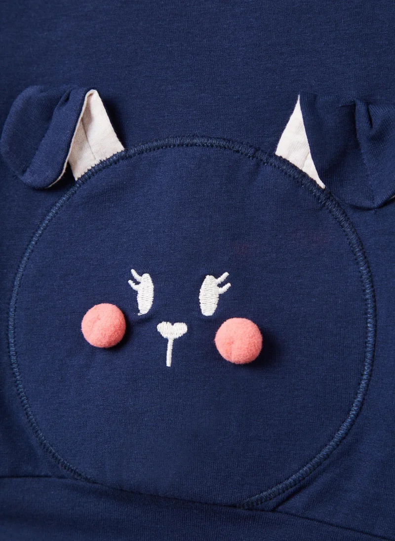 Ovs Plush jogging set with rabbit patch