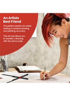 accurasee Artist 11 Inch Proportional Divider - Upgraded Drawing Supplies & Drafting Tools - Adjustable Caliper & Subject Dividers For Art Drawing Tools  - Image 5