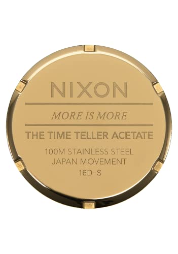 NIXON Time Teller Acetate A327-100m Water Resistant Women's Analog Fashion Watch (37mm Watch Face, 20mm Acetate Band) - Image 5