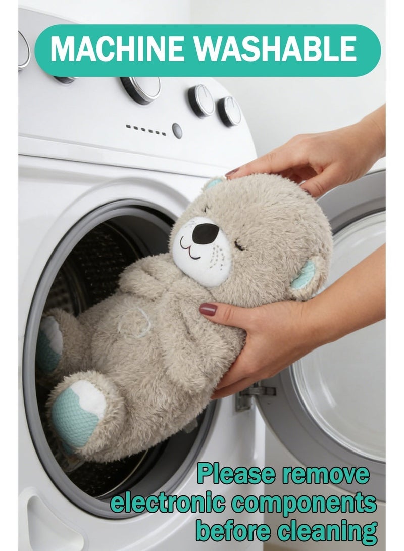 Fyliz Plush Baby Toy, Plush Otter Toy, Soothing Toy with Breathing Effect, Ideal for Use During Sleep - Image 4