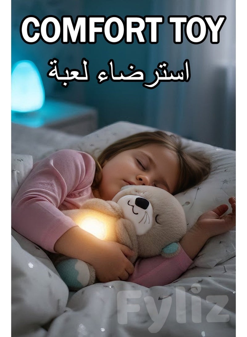 Fyliz Plush Baby Toy, Plush Otter Toy, Soothing Toy with Breathing Effect, Ideal for Use During Sleep - Image 5