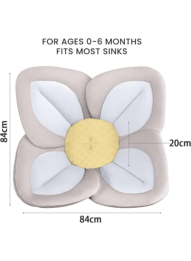 X spring Spring Baby Bath Flower Baby Will Love Blooming Bath Flower Blooming Bath Baby Bath Seat Cozy Bamboo Flower Bath Fits Bathtub Sink Baby Tubs For Newborn Infants To Toddler 0 To 6 Months And Up - Image 5