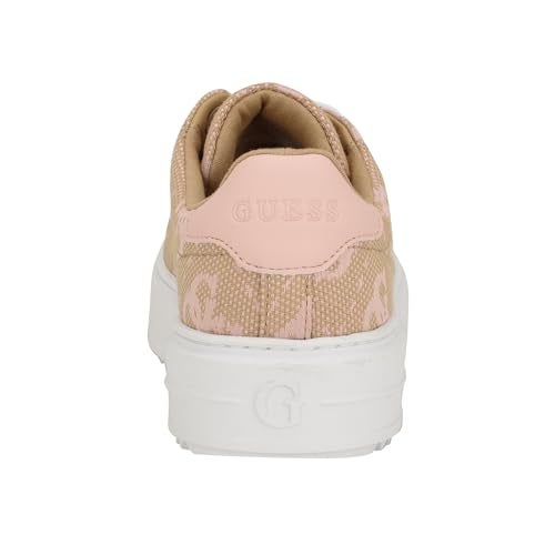 GUESS Women's DENESA Sneaker, Beige/Cameo 681, 11 - Image 3