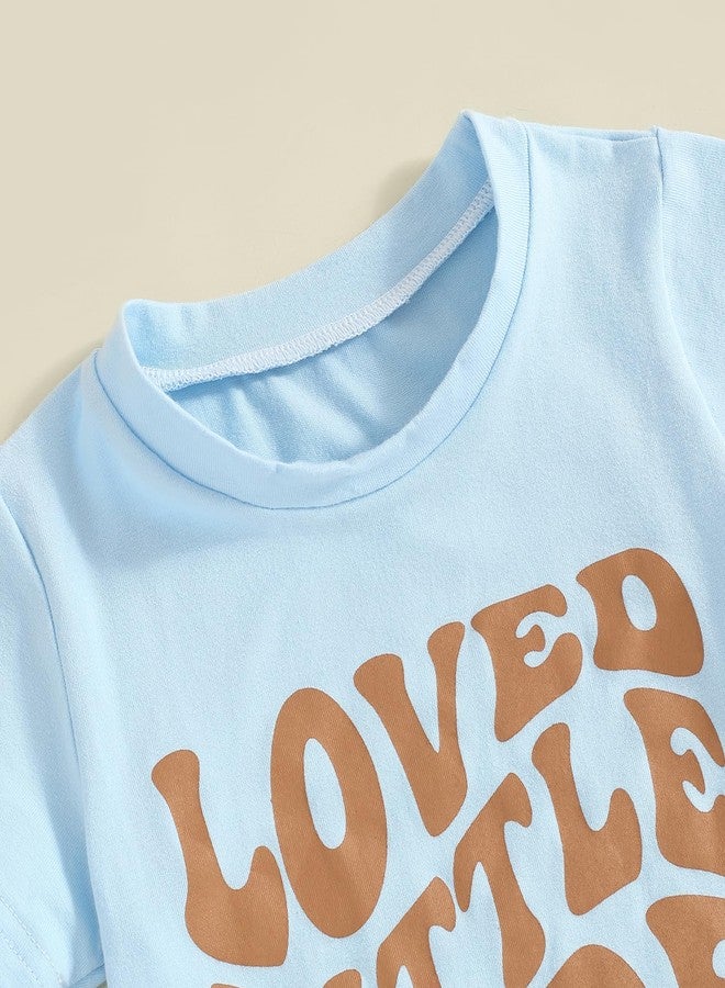 Fernvia Baby Boy Summer Outfits Toddler Funny Letter Short Sleeve T-Shirt Tops Elastic Shorts 2 Piece Clothes Set - Image 4