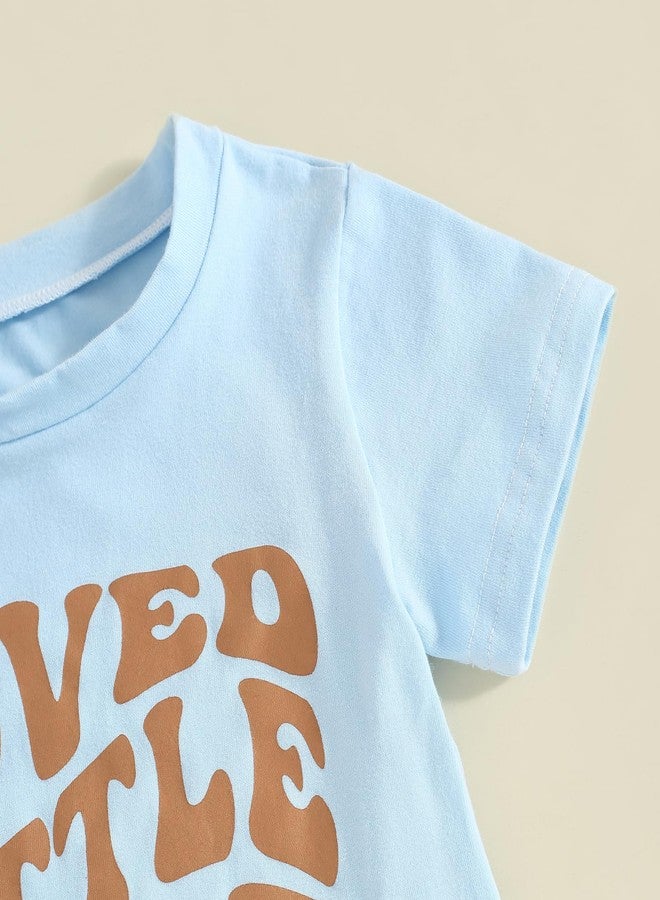 Fernvia Baby Boy Summer Outfits Toddler Funny Letter Short Sleeve T-Shirt Tops Elastic Shorts 2 Piece Clothes Set - Image 5