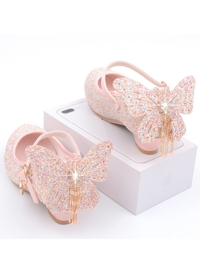 New style girls high heels princess leather shoes stage performance shoes - Image 4