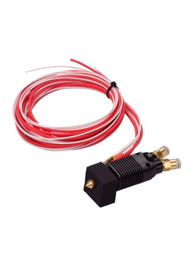 Hotend Extruder Kit With Brass Nozzle Red/White/Black  - Image 2