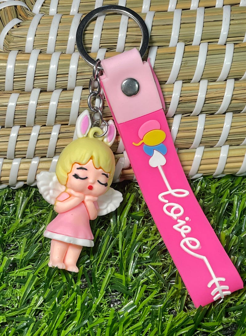 ميدالية مفاتيح كرتونية مميزة اكسسوار مميز سلسلة مفاتيح بتصميم شحصيات ديزني مع شريط يتناسب مع مفاتيح السيارة والمحفظة والحقيبة هدية رائعة وجميلة - Image 1