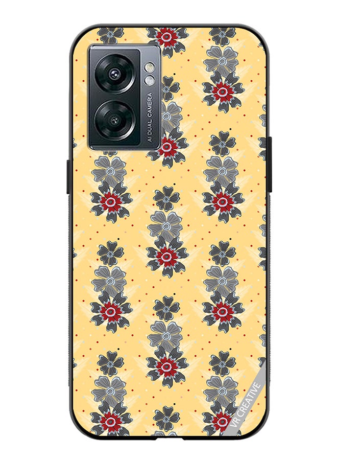 VR CREATIVE Protective Case Cover For Oppo A57 5G Pattern Flower Design Multicolour - Image 1