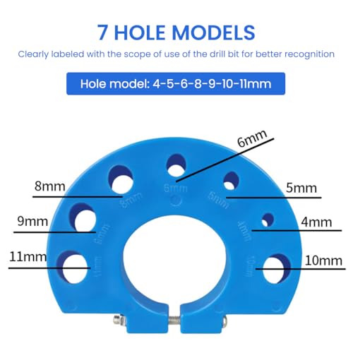 Serplex® Drill Bit Sharpener for Multi Sizing (4mm-11mm) Twist Drill Bits, Drill Bit Grinding Attachment, Power Drill Bit Sharpeners, Multi-Size Drill Bit Grinder for Giant Blade Angle Grinder - Image 3