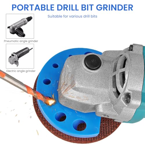 Serplex® Drill Bit Sharpener for Multi Sizing (4mm-11mm) Twist Drill Bits, Drill Bit Grinding Attachment, Power Drill Bit Sharpeners, Multi-Size Drill Bit Grinder for Giant Blade Angle Grinder - Image 4