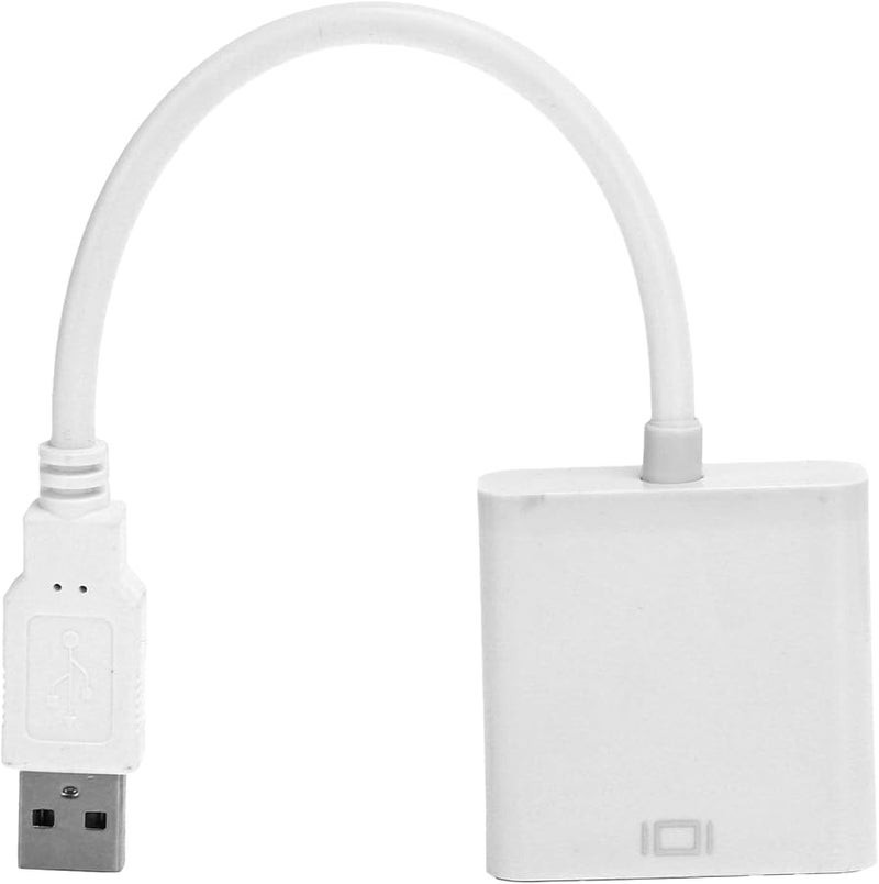 USB 3 0 to VGA Adapter Cable 1080P HD for PC Laptop Monitor TV Multi Display White - Image 5