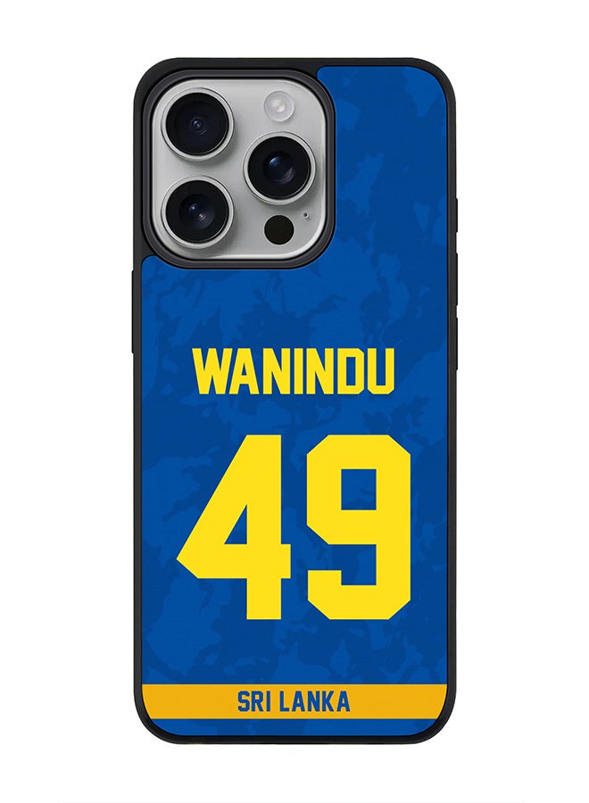 Stylizedd For iPhone 16 Pro Case [Compatible with MagSafe] Slim Magnetic cover Phone Case iPhone 16 Pro -Sri lanka Wanindu Hasaranga Jersey No 49 - Image 1