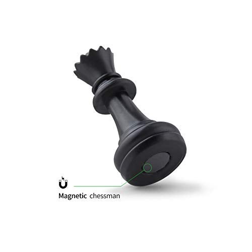 DINOBROS Chess Pieces Only Magnetic Plastic Chessman Set for Replacement of Missing Pieces - Complete Set of 32 Unweighted Game Pawns - Image 2