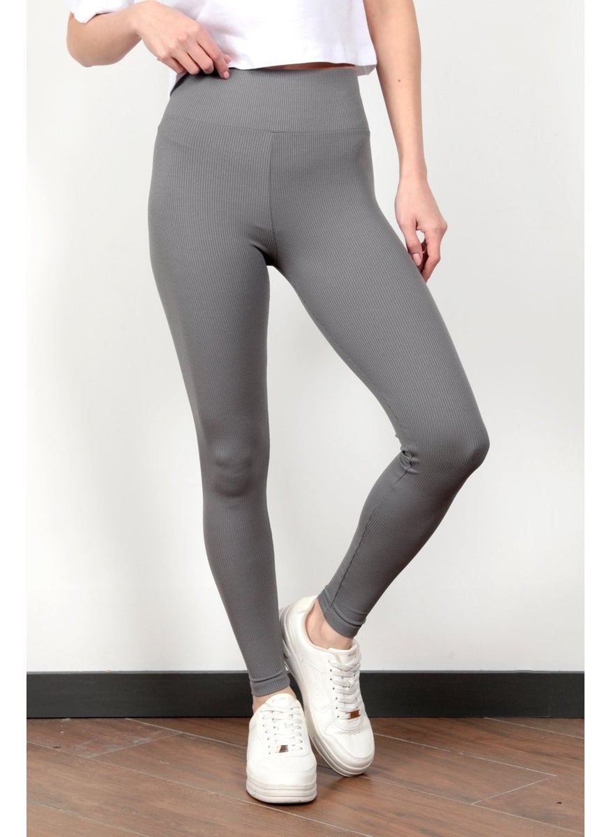 Giysa Recovery Gray Women's Camisole Ribbed Sports Yoga Leggings - 4102  - Image 1