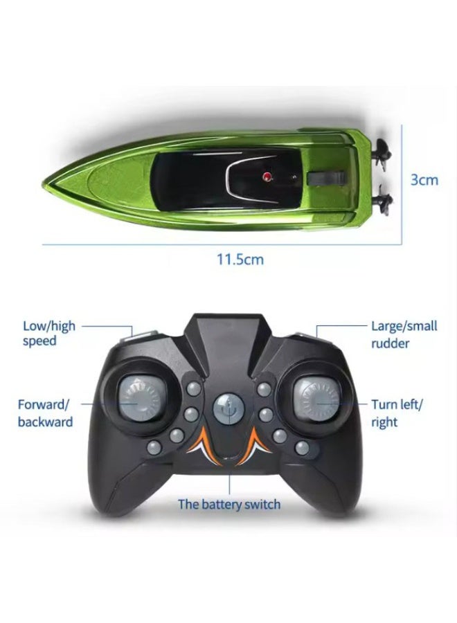 هالامودو 【قارب لاسلكي صغير】 زورق تحكم عن بعد سريع قارب سباق متقلب تلقائياً | مناسب للأطفال فوق 6 سنوات | محركين قويين | إشارة 2.4G مضادة للتداخل | هيكل مانع لتسرب الماء | طلاء سيارات عالي الجودة مع طبقة UV مقاومة | شحن 15 دقيقة لعمل 12 دقيقة | مدى تحكم 20 متر | صغير الحجم مناسب للبانيو/برك الأطفال | تشغيل تلقائي آمن عند دخول الماء | مؤشر إنذار ضعف البطارية - Image 1