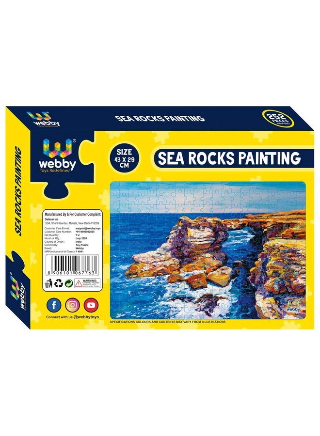 Webby Webby Sea Rocks Painting Jigsaw Puzzle, 252 Pieces - Image 5