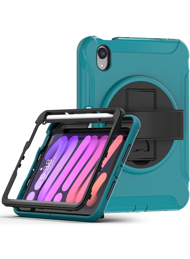اس-توب جراب لجهاز iPad mini 6 / mini 2024، جراب واقٍ من البولي يوريثين الحراري مع حامل وحزام يد، قابل للدوران 360 درجة - Image 3
