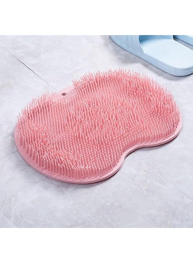 Istore Shower Foot Scrubber Mat Back Washer Exfoliating Bath Wash Pad Wall Mounted Slip Suction Cups for Use in Cleaner for Use in Feet Scrubbers Foot Roller (Multicolor, 1Pcs) - Image 5