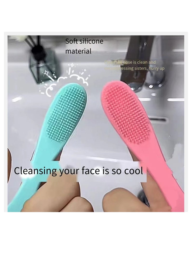 Generic 4-pack Silicone Blackhead Cleaning Brush Nose Finger Bbrush For Cleaning Pores  - Image 2