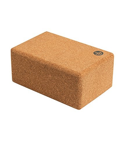 Manduka Yoga Block FineGrain Cork Block Yoga Equipment Home Gym Accessory Pilates Tool Lightweight for Travel Extra Firm Workout Accessory with Comfortable Edges - Image 1