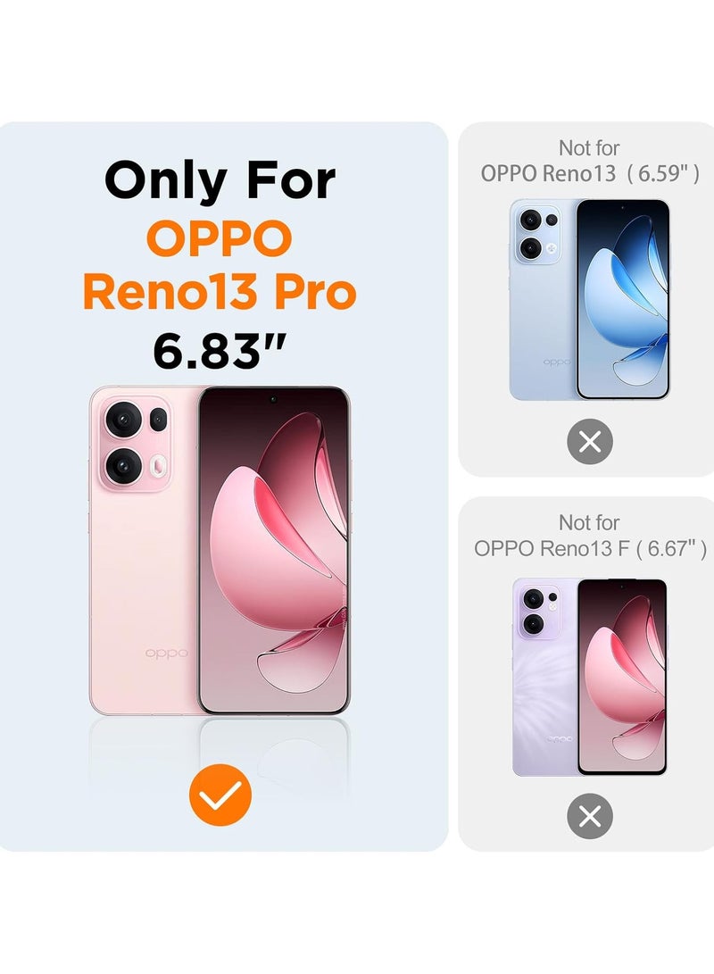 جراب لهاتف OPPO Reno 13 Pro، جراب شفاف فائق النحافة مضاد للخدش ومرن وناعم من مادة TPU ومضاد للسقوط ومضاد للصدمات وزاوية معززة لهاتف OPPO Reno 13 Pro - Image 2