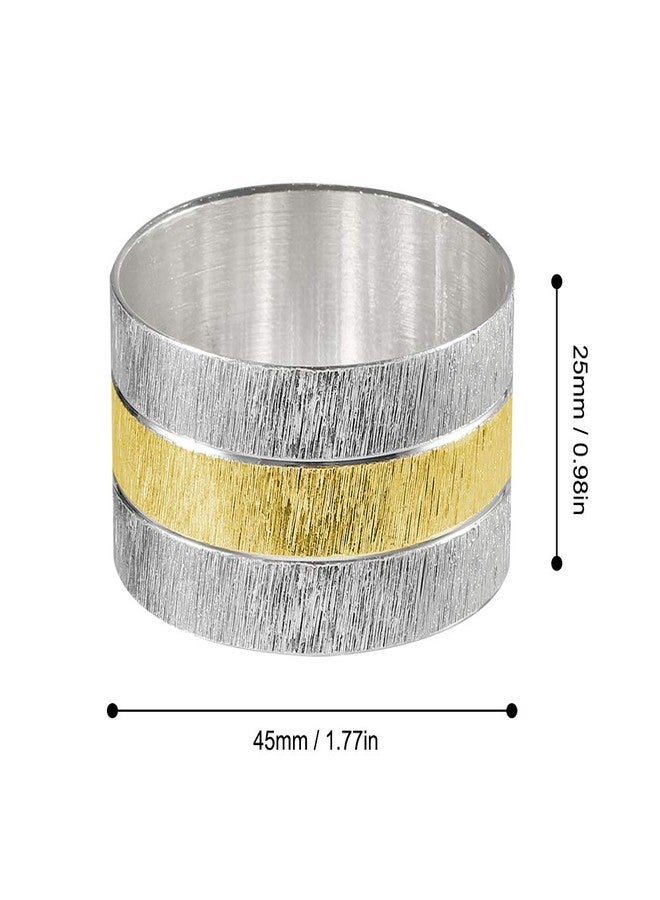Picowe Napkin Rings, Set of 6 Elegant Metal Buckles Decorative Napkin Ring for Dining Table Parties Wedding, Christmas, Thanksgiving Day Dinner - Image 2